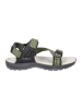 CMP Leder-Trekkingsandalen "Khalys" in Grau/ Grün