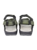 CMP Leren trekkingsandalen "Khalys" grijs/groen