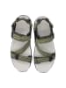 CMP Leren trekkingsandalen "Khalys" grijs/groen