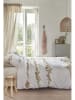 Beddinghouse Satijnen beddengoedset "Rosas" wit/lichtroze