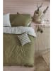 Beddinghouse Bettwäsche-Set "Striped Hearts" in Khaki
