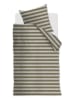 Beddinghouse Bettwäsche-Set "Bold Stripe" in Khaki/ Creme