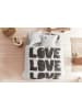Beddinghouse Beddengoedset "Bold Love" wit/zwart