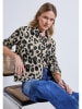 Street One Bluse in Schwarz/ Creme