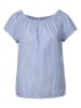 Street One Bluse in Blau/ Weiß