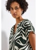 Street One Blouse wit/zwart/groen