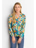 Rich & Royal Bluse in Orange/ Türkis
