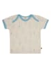 loud + proud Shirt  in Creme/ Hellblau