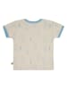 loud + proud Shirt  in Creme/ Hellblau