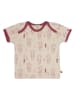 loud + proud Shirt  in Creme/ Rot