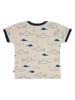 loud + proud Shirt  in Creme/ Dunkelblau