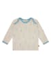 loud + proud Longsleeve  in Creme/ Hellblau