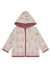 loud + proud Wende-Sweatjacke  in Creme/ Rot