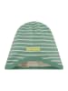 loud + proud Dwustronna czapka beanie w kolorze zielono-kremowym