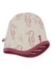 loud + proud Dwustronna czapka beanie w kolorze czerwono-kremowym
