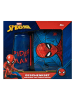 SCOOLI 2tlg. Set: Brotzeitdose und Trinkflasche "Spider-Man" in Blau/ Rot