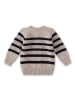 Sanetta Kidswear Sweter w kolorze beżowo-czarnym