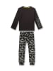 Sanetta Pyjama in Schwarz/ Khaki