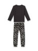 Sanetta Pyjama in Schwarz/ Khaki