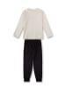 Sanetta Pyjama in Grau/ Schwarz