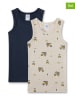 Sanetta 2er-Set: Hemdchen in Dunkelblau/ Beige