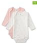 Sanetta 2er-Set: Bodys in Rosa/ Weiß