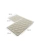 Elizabed 2-delige set: badmatten beige