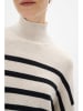 InWear Pullover in Creme/ Schwarz