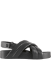 Högl Leder-Sandalen in Schwarz