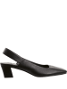 Högl Leder-Slingpumps in Schwarz