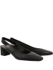 Högl Leder-Slingpumps in Schwarz