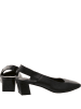 Högl Leder-Slingpumps in Schwarz