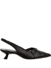 Högl Leder-Slingpumps in Schwarz