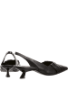Högl Leder-Slingpumps in Schwarz