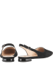Högl Leder-Slingballerinas in Schwarz