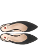 Högl Leder-Slingballerinas in Schwarz