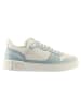 Högl Leder-Sneakers in Hellblau/ Weiß