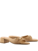 Högl Leder-Pantoletten in Beige