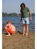 B.Nosy Shirt "Timmy" wit/groen/zwart