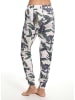 SHORT STORIES Pyjama-Hose in Weiß/ Grün