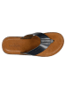 Wojas Leren teenslippers donkerblauw