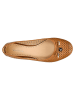 Wojas Leder-Ballerinas in Hellbraun