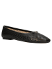 Wojas Leder-Ballerinas in Schwarz