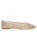 Wojas Leren ballerina's beige