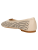 Wojas Leren ballerina's beige