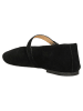 Wojas Leren ballerina's zwart