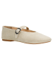 Wojas Leren ballerina's beige