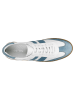Wojas Leder-Sneakers in Weiß/ Hellblau