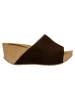 Wojas Leren sleehakslippers zwart