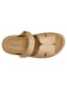 Wojas Leder-Pantoletten in Beige